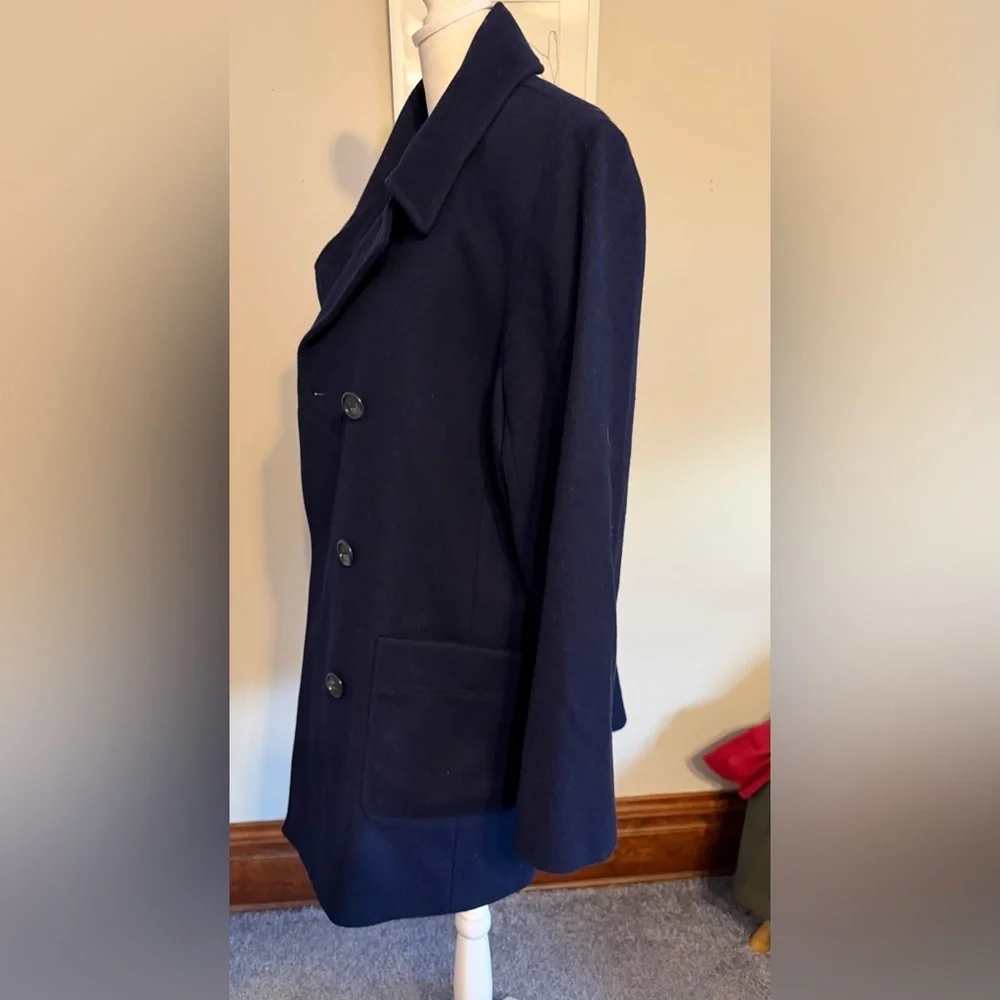 Alfred Dunner - Vintage Navy Blue Pea Coat